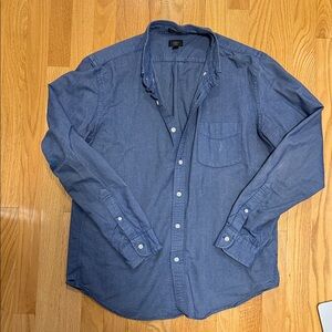 J. Crew Denim Blue Casual Button-Down Shirt